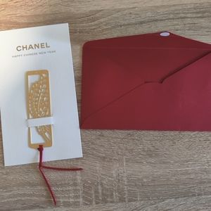 Authentic Chanel book mark gift set